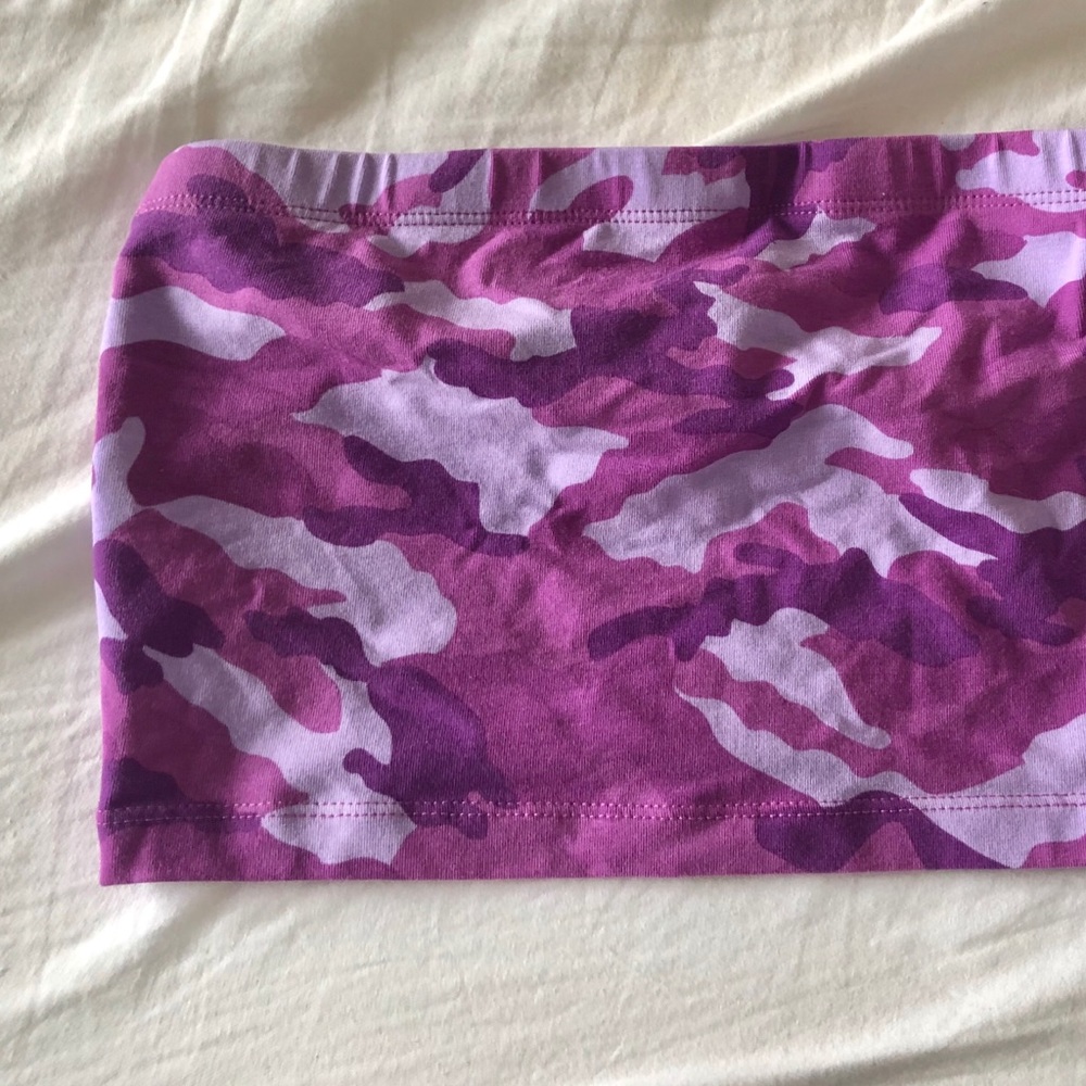 Forever 21 camo tube top